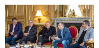 el embajador de los EEUU, reunido con los lideres de la CGT